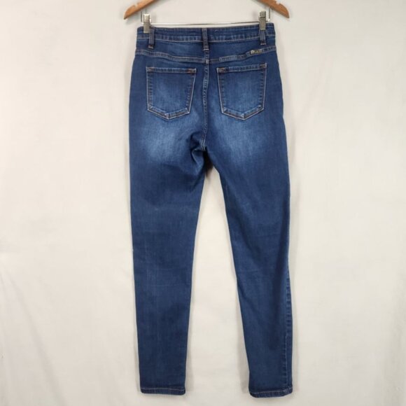 KanCan Denim Skinny Jeans Women's 11/29 Blue High Rise Stretch Distressed - Picture 2 of 11